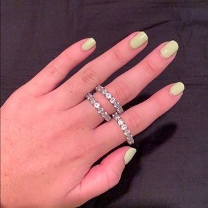 Set of 3 Bling Rings